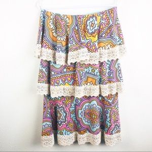 Judith March Dresses - Judith March | Boho Ruffle Fiesta Party Dress L Judith March Dresses - Judith March | Boho Ruffle Fiesta Party Dress L